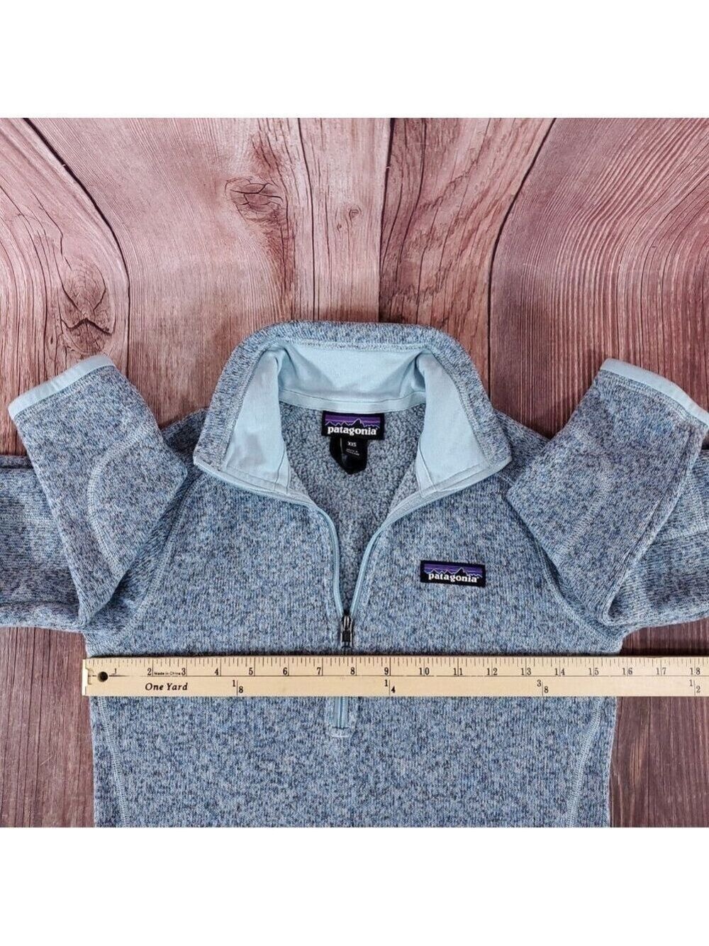 *READ* Patagonia Womens Size XXS Better Sweater 1/4 Zip Pullover Blue 25617 - Picture 14 of 15